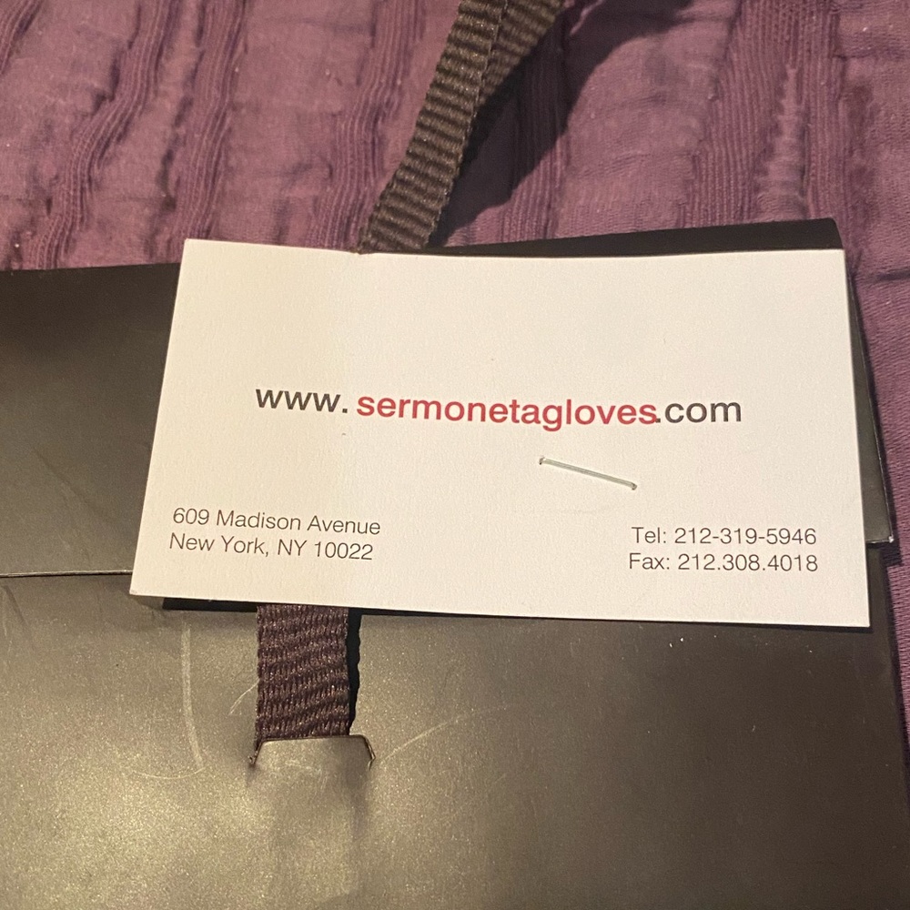 Brown Leather Gloves size 7 from the Sermoneta shop on Madison Avenue in NYC.